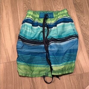 Kanu Surf Boys Green and Blue Swim Shorts Size: L